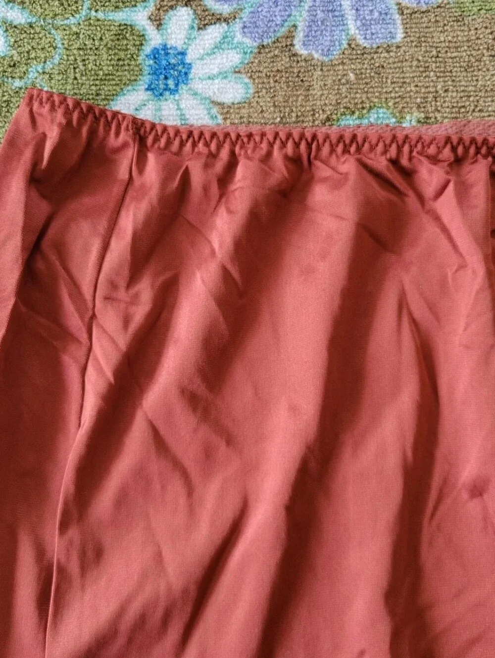 JcPenney | Vintage Rust Orange Slip Skirt